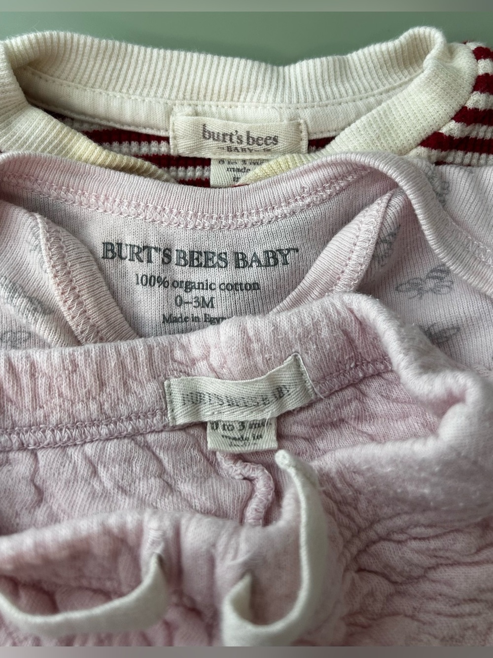 Baby Girls’ 0-3M 3-Piece Burt’s Bees Baby Bundle